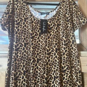 French Atmosphere Leopard Print Relaxed Maxi Dress